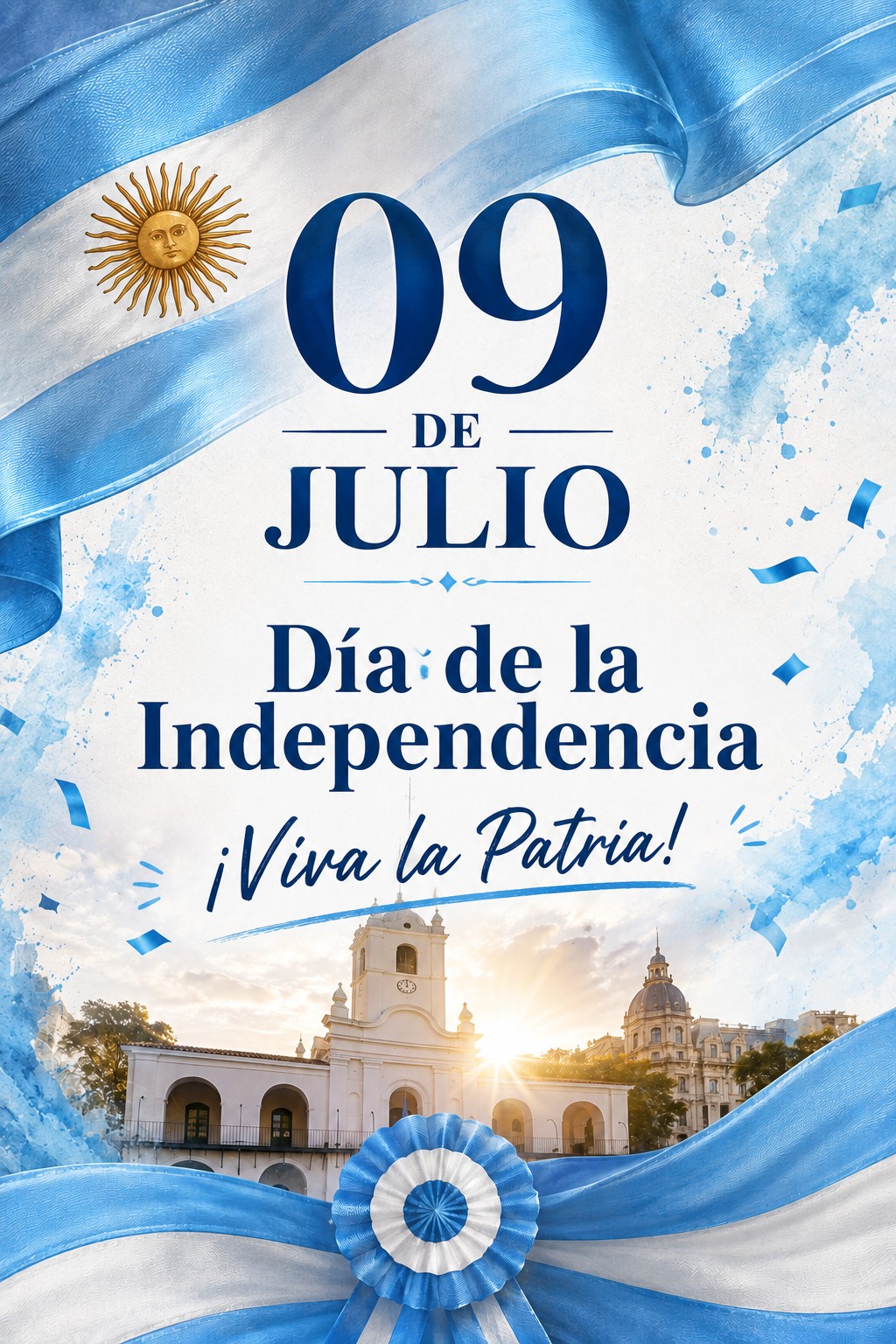 9 de julio: Celebramos nuestra Independencia nacional.