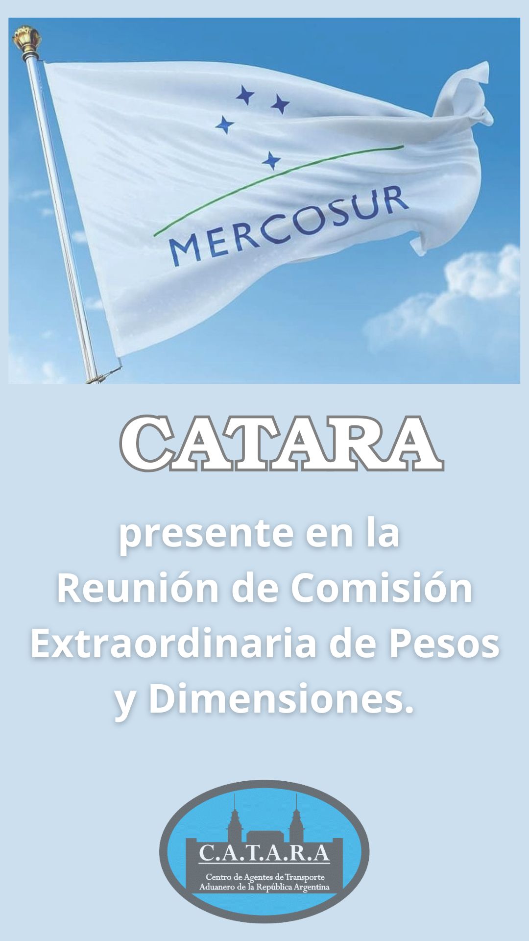 CATARA presente en la Reunión de Comisión Extraordinaria de Pesos y Dimensiones.