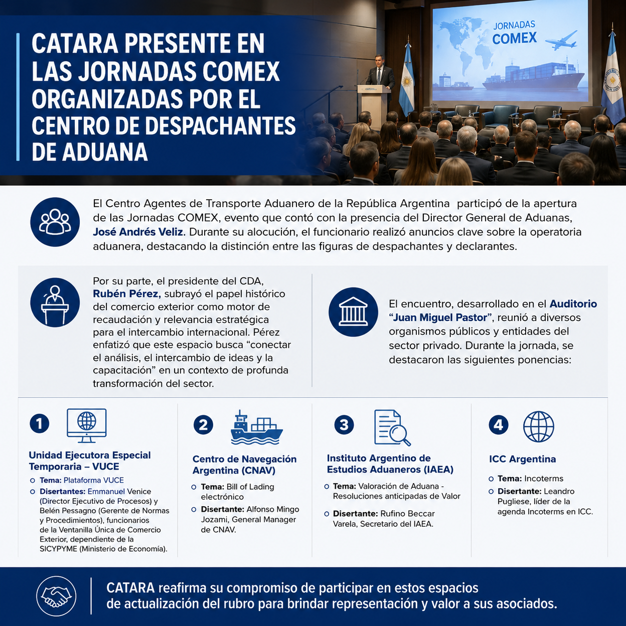 📌DÍA I: CATARA PRESENTE EN LAS JORNADAS COMEX 