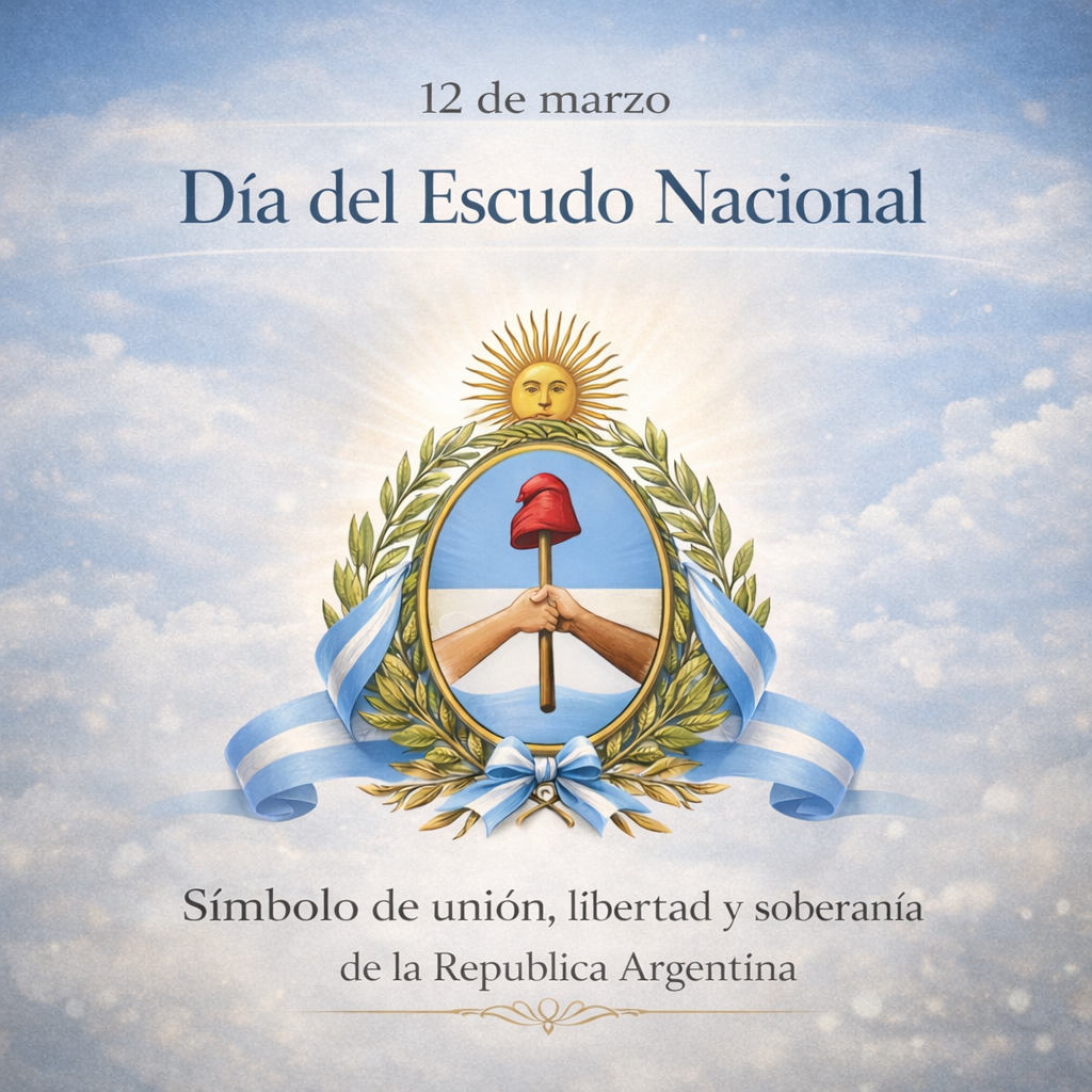 Día del Escudo Nacional, símbolo de nuestra soberanía, unión y libertad.