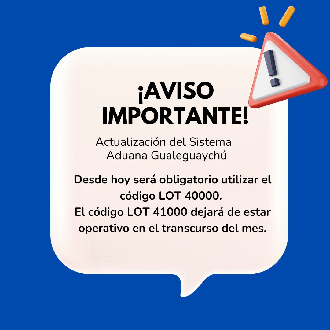 Actualización del Sistema:  Implementación de LOT 40000 - AD GUALEGUAYCHÚ.